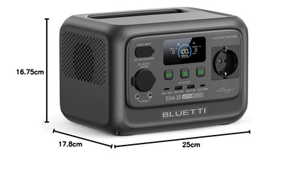 Elite 30 V2 Tragbare Powerstation 288Wh LFP 6x AC Ausgang 1500W 100% in 70Min Solargenerator Camping Notstrom