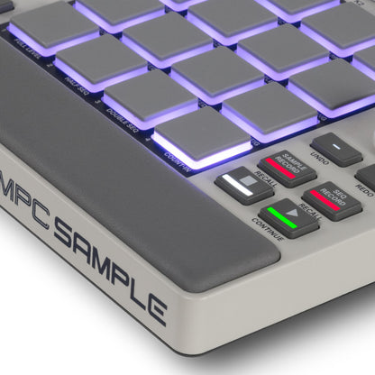MPC Sample tragbarer Sampler Standalone Akku USB C Lautsprecher Mikrofon Sampling Sequencing Musikproduktion