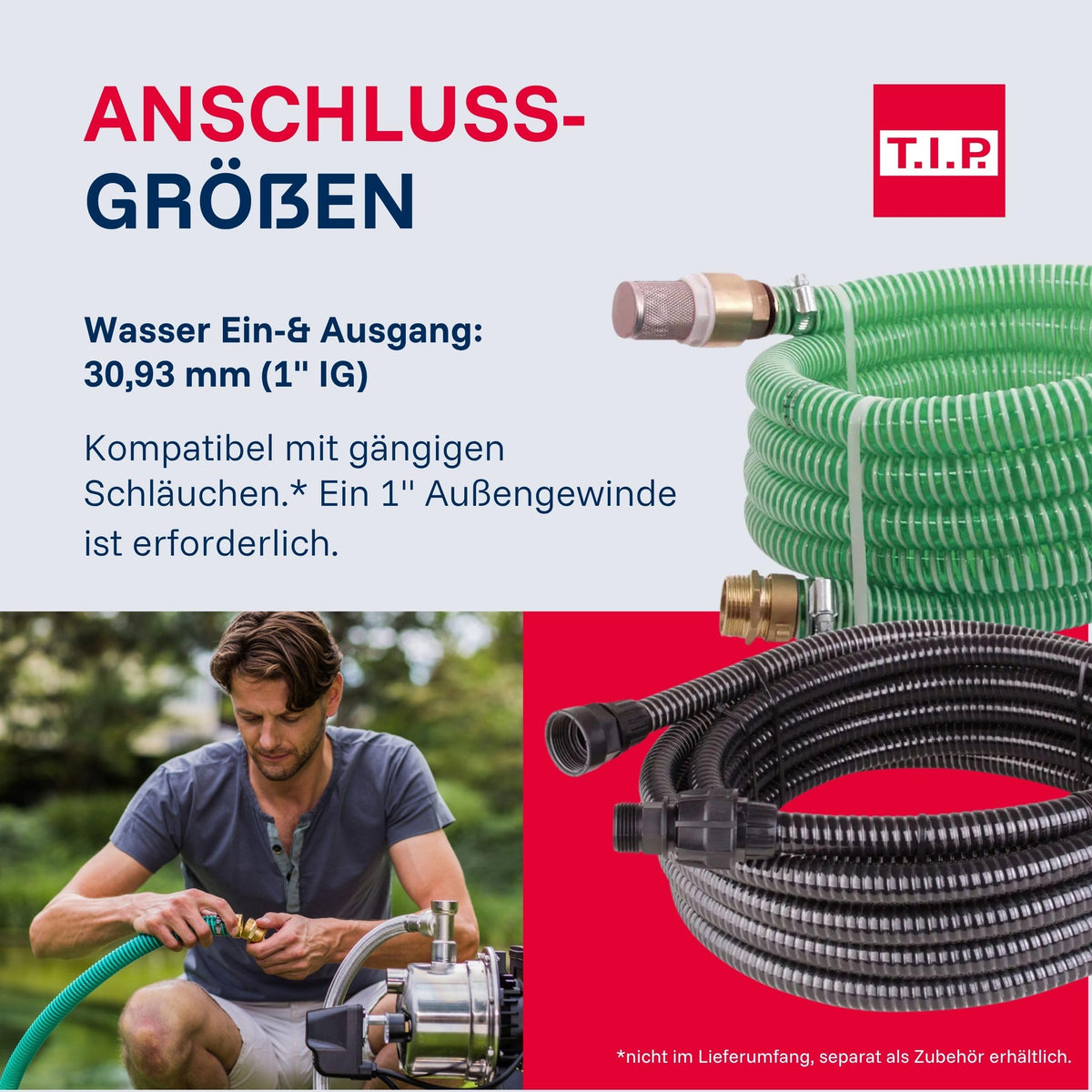 Hauswasserwerk HWW INOX 1300 Plus F 1200W Jet Pumpe 4350 l/h 50m Förderhöhe Druckkessel Vorfilter wartungsfrei