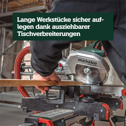 Kappgehrungssäge KGS 254 M, Zugfunktion, 254 mm, LED Schnittlinie PCL, Sanftanlauf, inkl. Precision Cut Wood