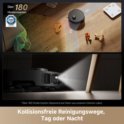 L40s Pro Ultra Wischsaugroboter, 19.000 Pa, Detangling DuoBrush, 180+ Objektumfahrung, 75°C Selbstreinigung