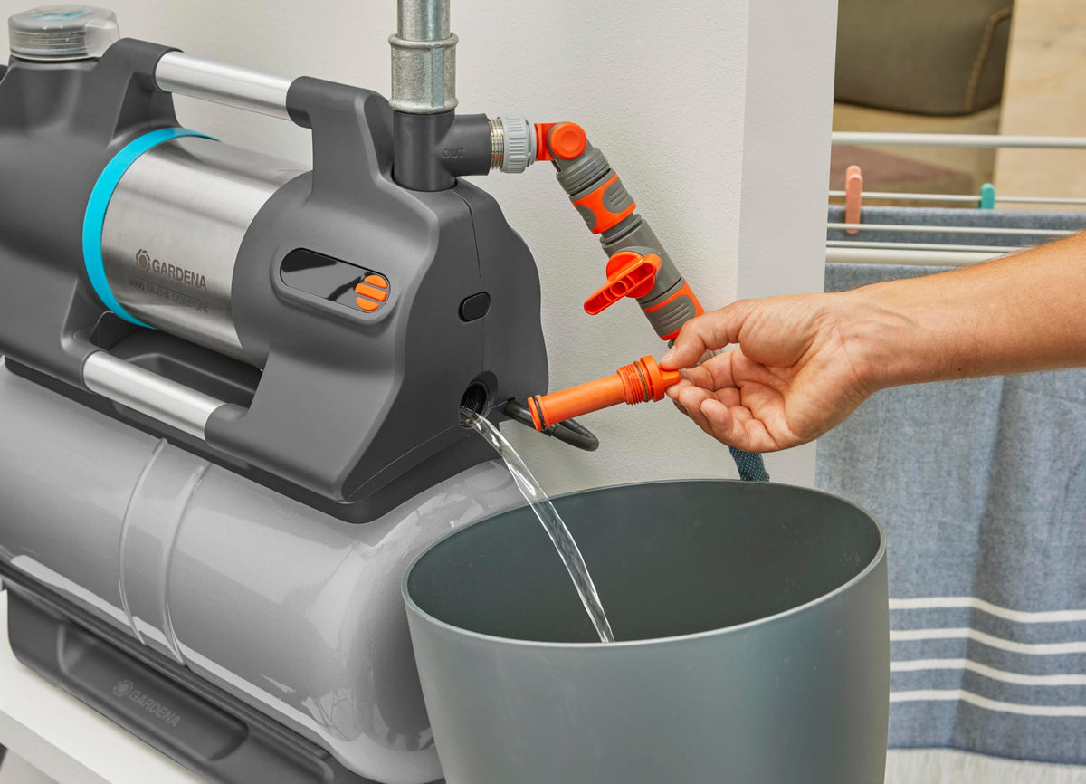 Hauswasserwerk 6300 SilentComfort 25l Speicher Filter 6300 l/h Trockenlaufsicherung leise Bluetooth App 9068 20
