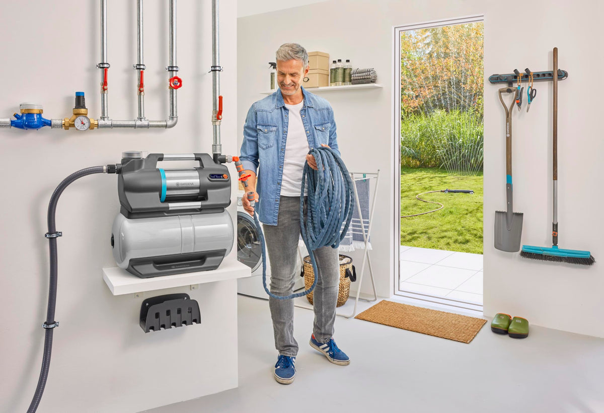 Hauswasserwerk 6300 SilentComfort 25l Speicher Filter 6300 l/h Trockenlaufsicherung leise Bluetooth App 9068 20
