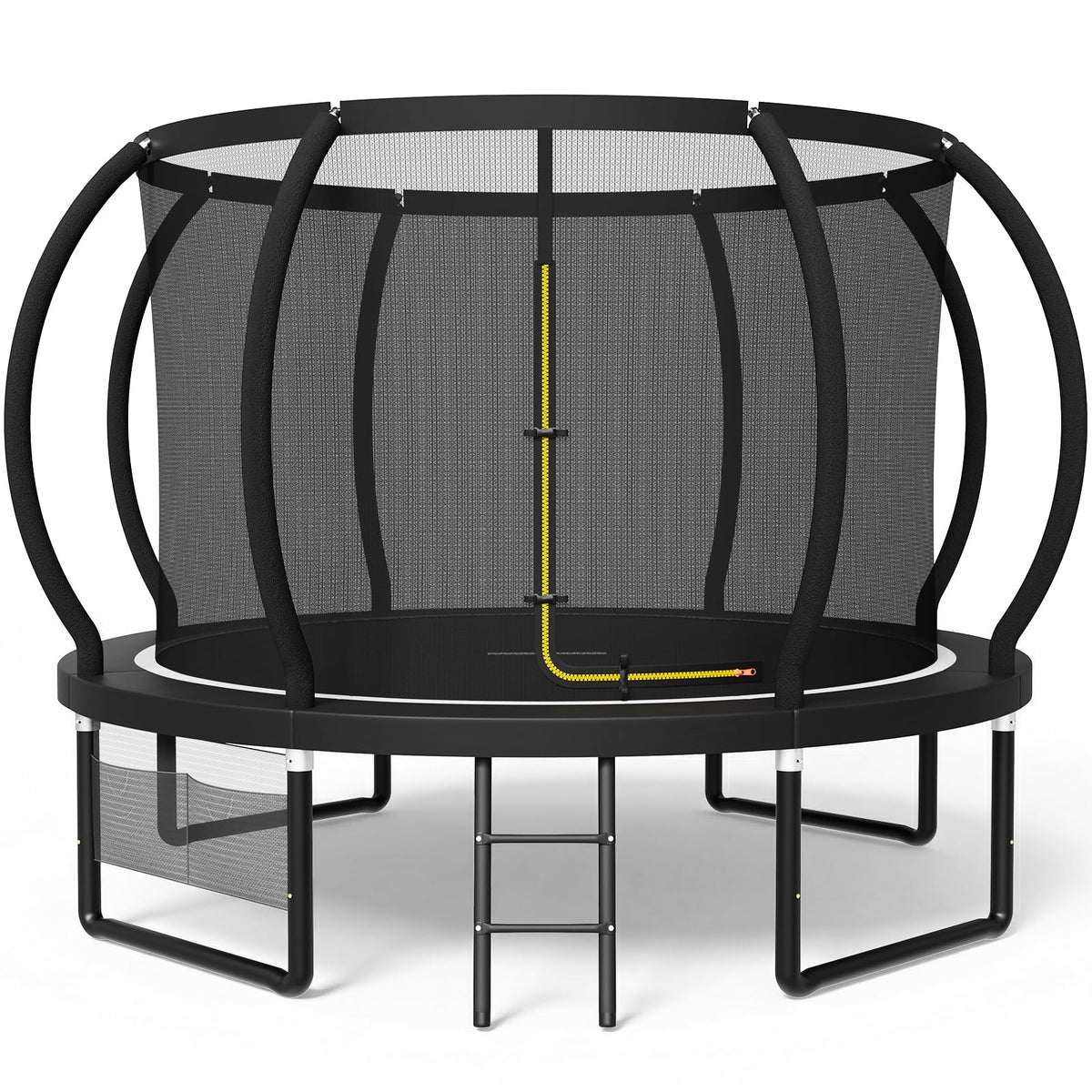 Kindertrampolin Gartentrampolin Ø 228/305/366/427/488 cm GS Zertifikat Sicherheitsnetz rund Leiter Schuhbeutel