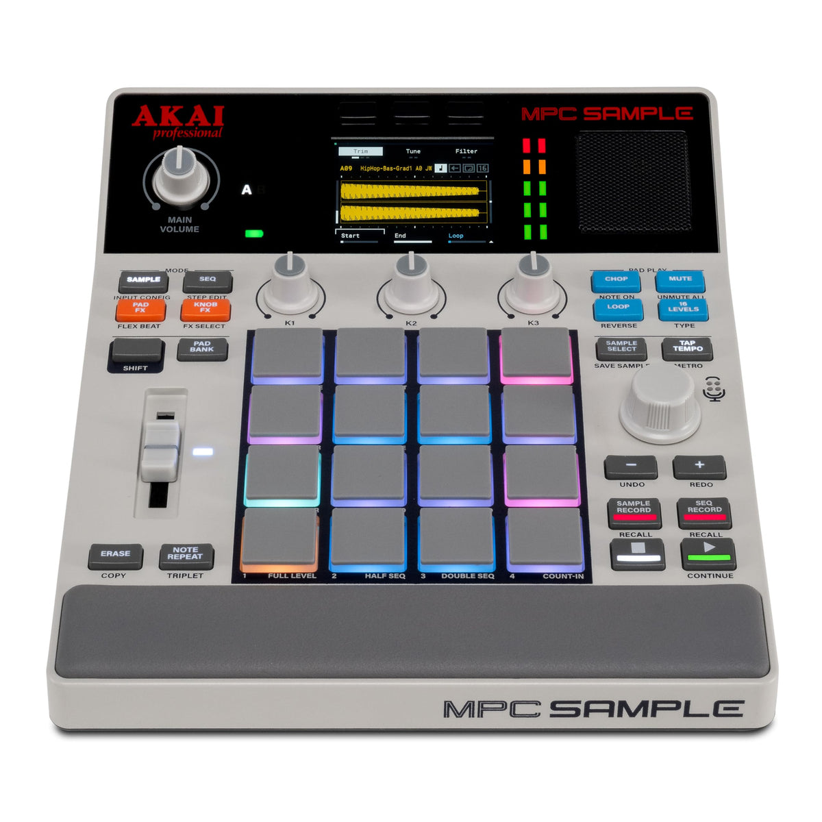 MPC Sample tragbarer Sampler Standalone Akku USB C Lautsprecher Mikrofon Sampling Sequencing Musikproduktion