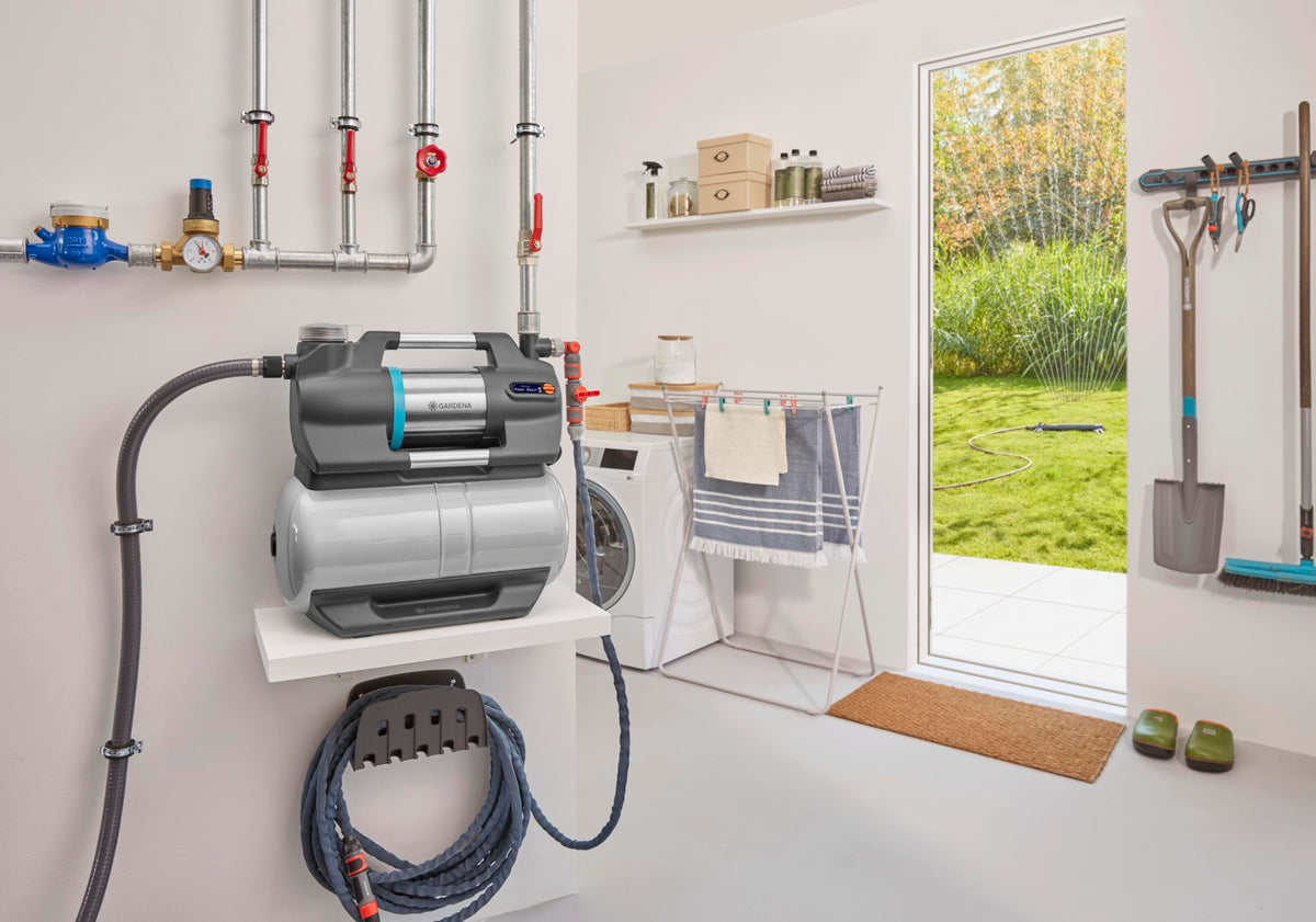 Hauswasserwerk 6300 SilentComfort 25l Speicher Filter 6300 l/h Trockenlaufsicherung leise Bluetooth App 9068 20