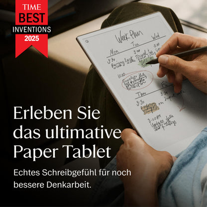 Paper Pro mit Marker Plus 11,8 Zoll e ink Notizbuch Farbdisplay und Leselicht zum Denken Schreiben und Lesen