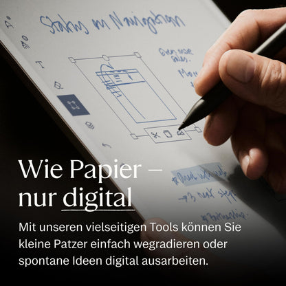 Paper Pro mit Marker Plus 11,8 Zoll e ink Notizbuch Farbdisplay und Leselicht zum Denken Schreiben und Lesen