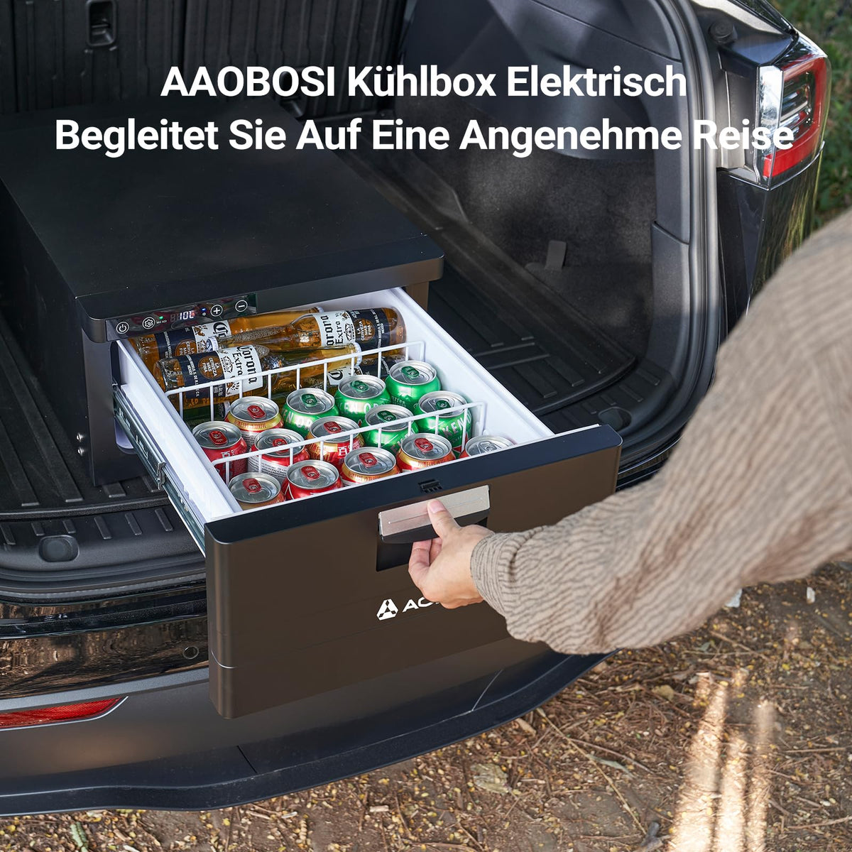 31L Schublade Kompressor Kühlbox 12V/24V App Steuerung -20°C bis 20°C Max Eco Modus für Auto LKW Boot Camping