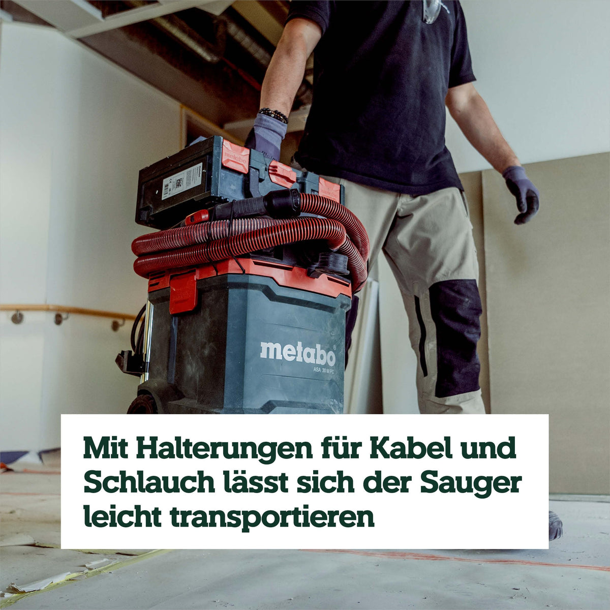 ASA 30 M PC Allessauger, 1200 W, Staubklasse M, 8m Kabel, 30l, Antistatikschlauch, Filterabreinigung, Zubehör