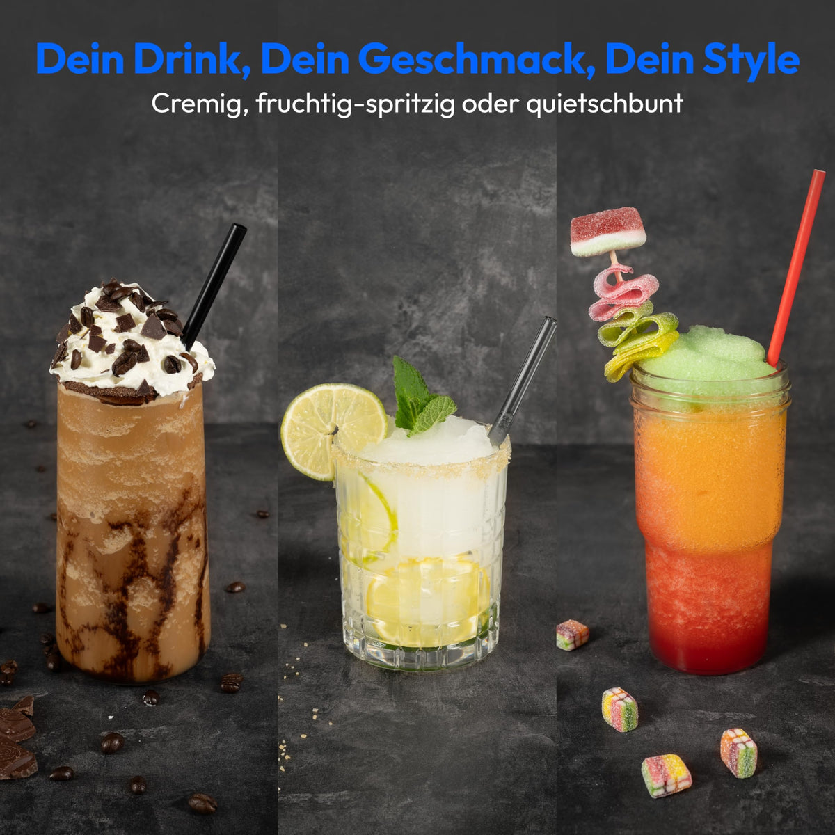 Slush Maschine mit Kompressor 2,6L Slush Eis 1,9L Fassung 5 Modi 30 bis 60 Min Slush Ice Maker MD12090