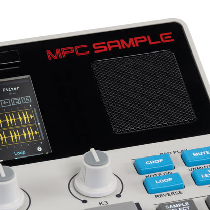 MPC Sample tragbarer Sampler Standalone Akku USB C Lautsprecher Mikrofon Sampling Sequencing Musikproduktion