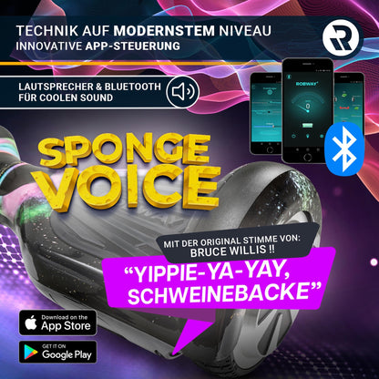 Hoverboard W1 für Kinder Jugendliche & Erwachsene APP Steuerung 2 x 350 Watt Self Balance Funktion Bluetooth