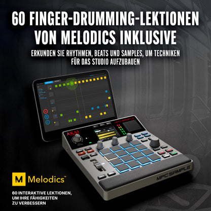 MPC Sample tragbarer Sampler Standalone Akku USB C Lautsprecher Mikrofon Sampling Sequencing Musikproduktion