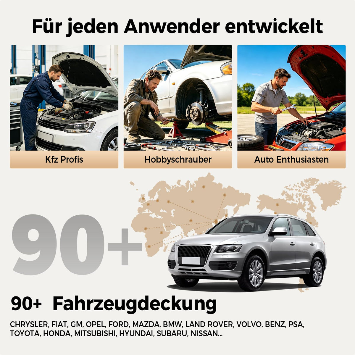 ArtiDiag600 Pro universelles OBD2 Diagnosegerät mit 9 Servicefunktionen