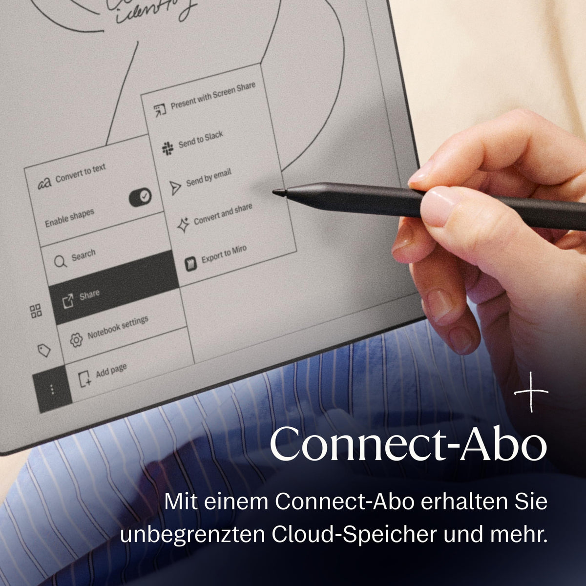 Paper Pro mit Marker Plus 11,8 Zoll e ink Notizbuch Farbdisplay und Leselicht zum Denken Schreiben und Lesen