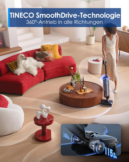 Floor ONE S9 Artist Smart Waschsauger, SmoothDrive, DualBlock, 180° Flachdesign, 85° Flashdry, 50 Min, 22000Pa