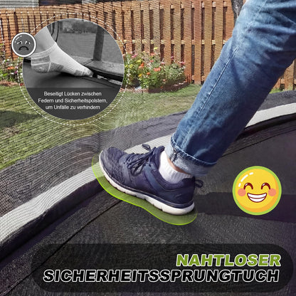 Kindertrampolin Gartentrampolin Ø 228/305/366/427/488 cm GS Zertifikat Sicherheitsnetz rund Leiter Schuhbeutel
