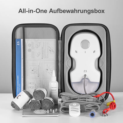 Fensterputzroboter S7 aktive Sprühfunktion 6500 Pa Saugkraft 3D Schwebepad 80 ml Tank Mehrfachschutz 8 Lappen