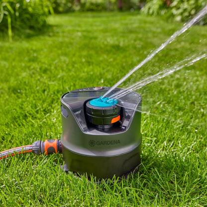AquaPrecise Bewässerungssystem für Rasenflächen bis 320 m² solarbetrieben Wasserverteilung Bluetooth 16000 20