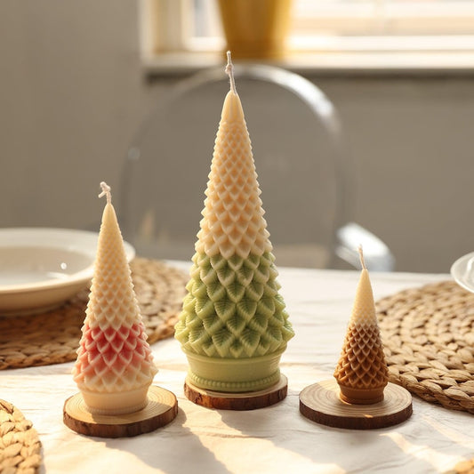 Konische Weihnachtsbaum-Kerzenform Silikonform für DIY-Kerzenherstellung