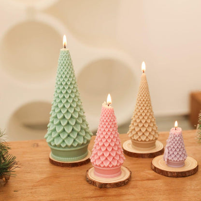Konische Weihnachtsbaum-Kerzenform Silikonform für DIY-Kerzenherstellung