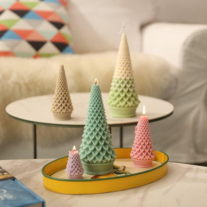 Konische Weihnachtsbaum-Kerzenform Silikonform für DIY-Kerzenherstellung