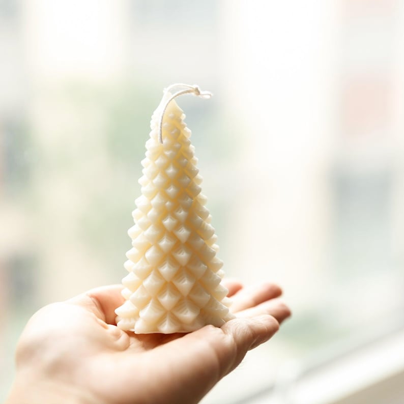 4 Zoll Weihnachtsbaum Kerzen Silikonform