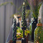 LED Weihnachtsbaumkerzen-Set, 2 Stück, warmes Flackerlicht, batteriebetrieben