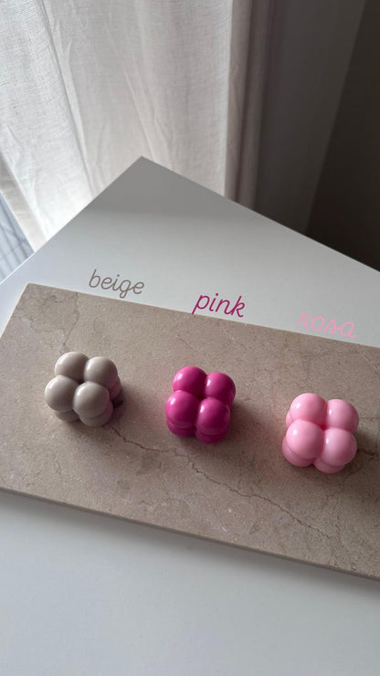 Herz Säulenkerze Cremeweiß Pastell 12 cm Rapswachs