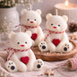 Teddybär Kerze aus Rapswachs, Bären Kerze, Frühlingskerze, Geschenk, Home Decor