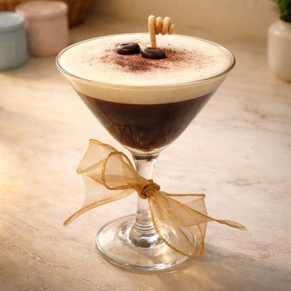 Cappuccino Duftkerze im Glas – Dessertkerze 130g Sojawachs mit Kaffeeduft