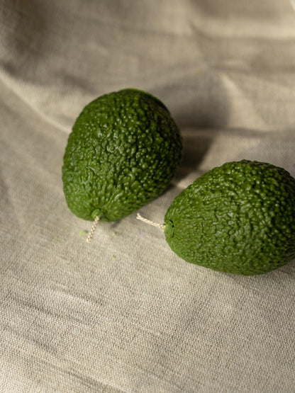Avocado-Kerze aus Sojawachs, handbemalt, 120 g, Küchendekoration